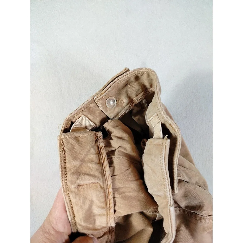 Coldwater Creek Pants Womens 14 Beige Chino Twill Adjustable Waist‎ Stretch